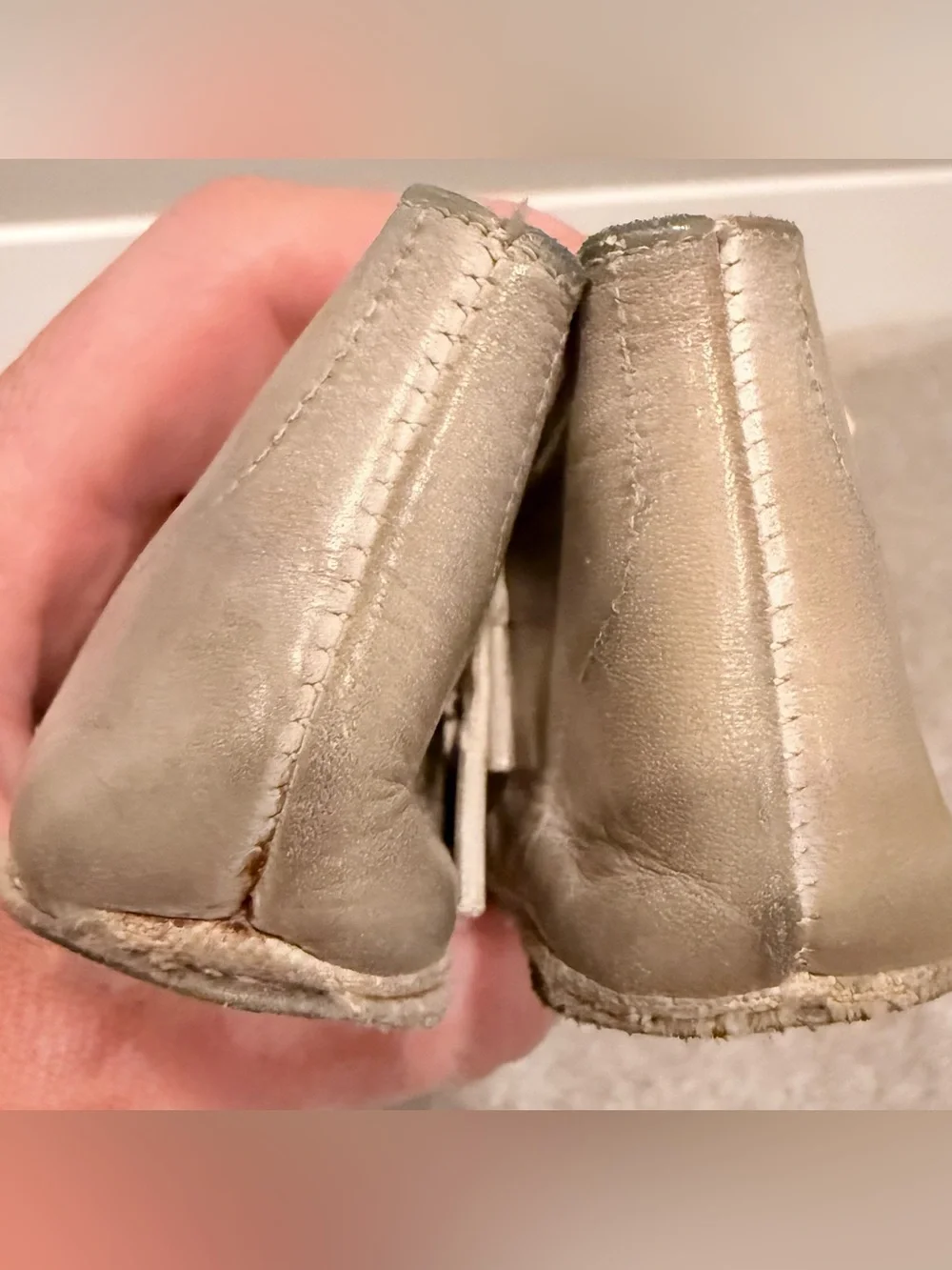 Vintage White Leather Baby Pre-Walker Shoes Soft Sole Lace-Up Booties
